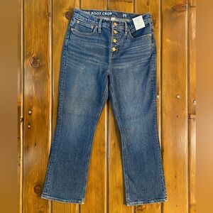 J.Crew demi boot crop jeans, new with tags